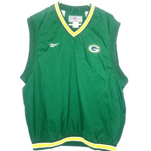 Green Bay Packers Vest Reebok Pro Line Large